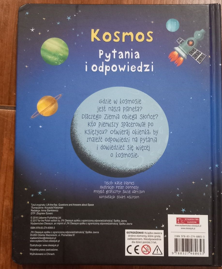 Książka z okienkami pytania I odpowiedzi