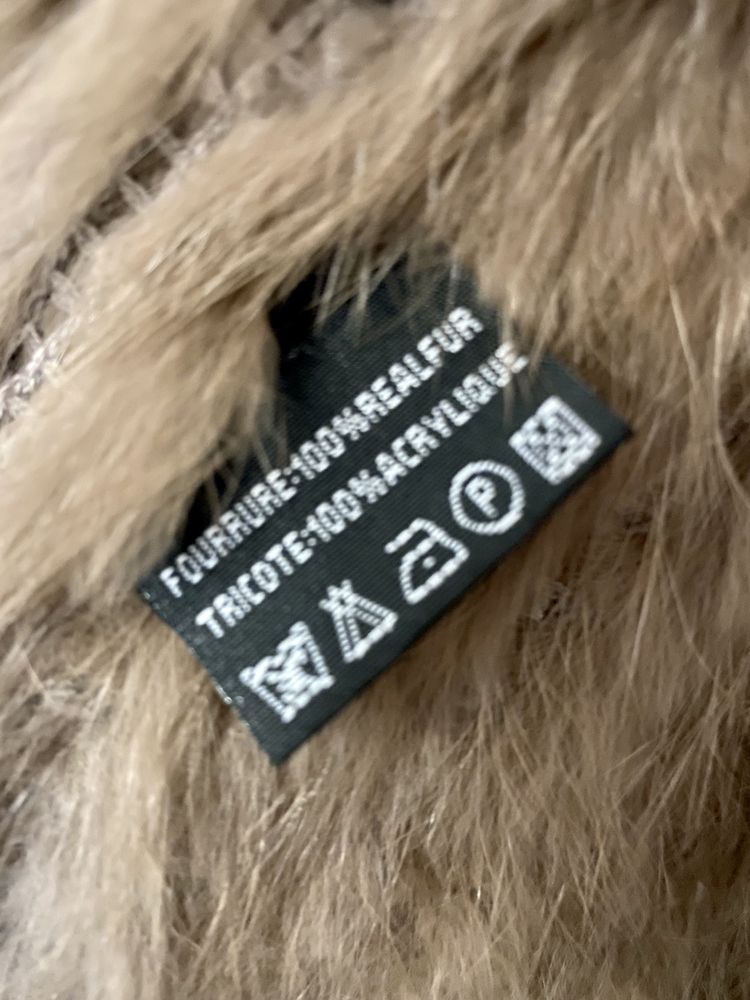 Futrzana kamizelka roz. uniwersalny 100% realfur