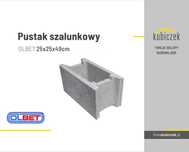 Pustak szalunkowy fundamentowy 50x24x25 - bardzo solidny!