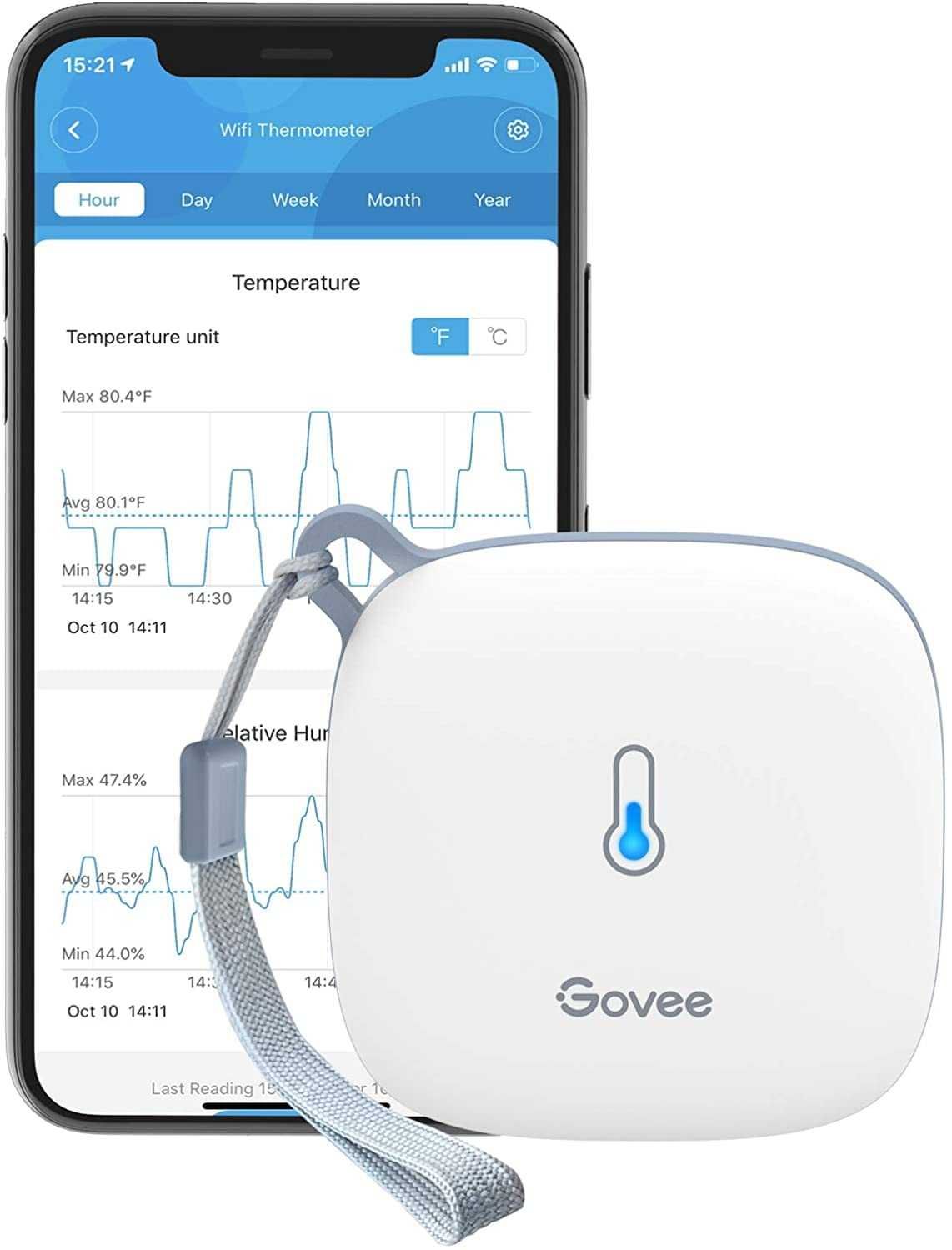 Govee Termometr z higrometrem WLAN wewnętrzny, WiFi,H5179