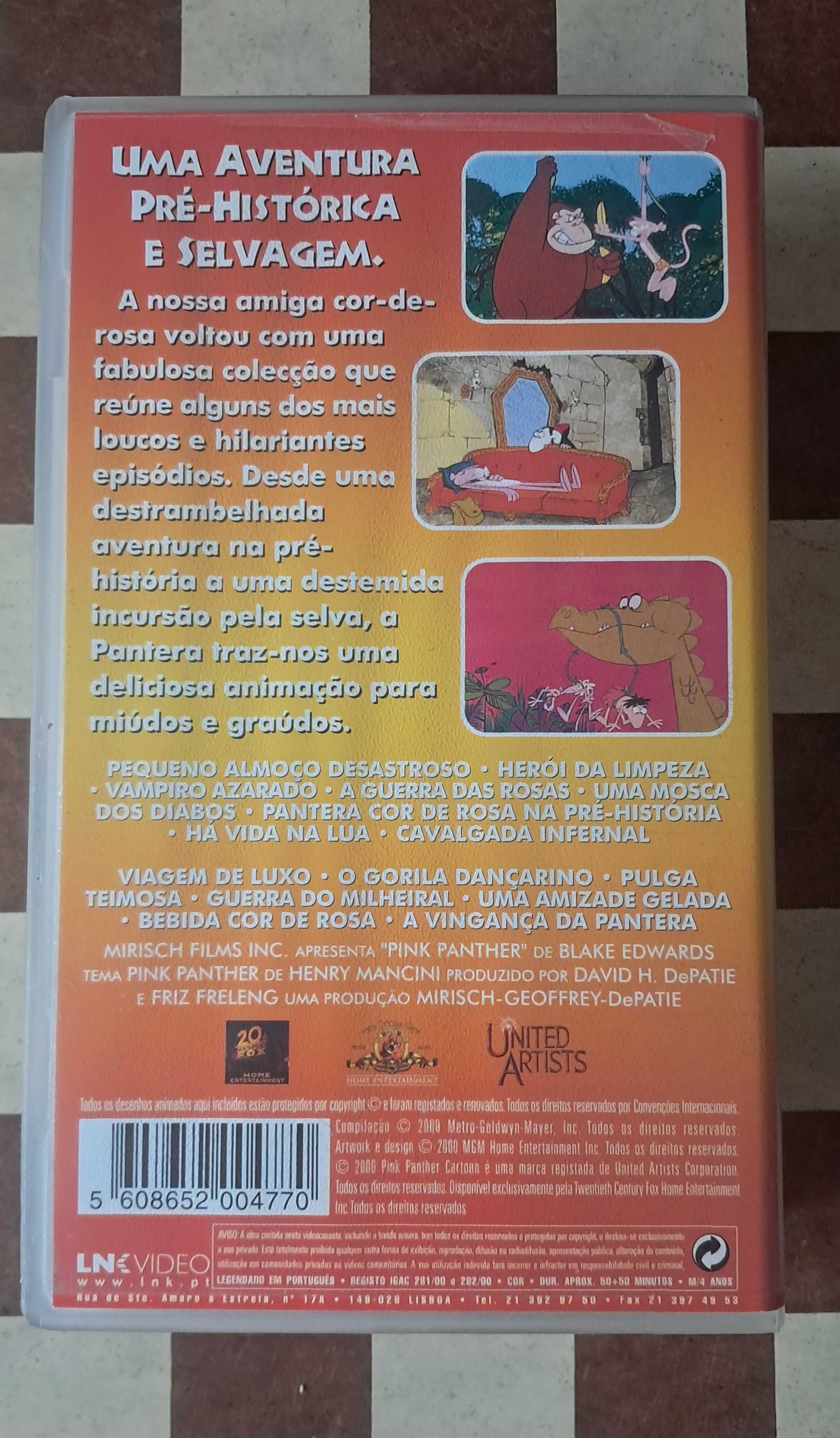 Pantera Cor-de-rosa - As aventuras mais loucas VHS Cassete