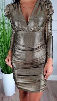 Sukienka srebrna rozmiar L