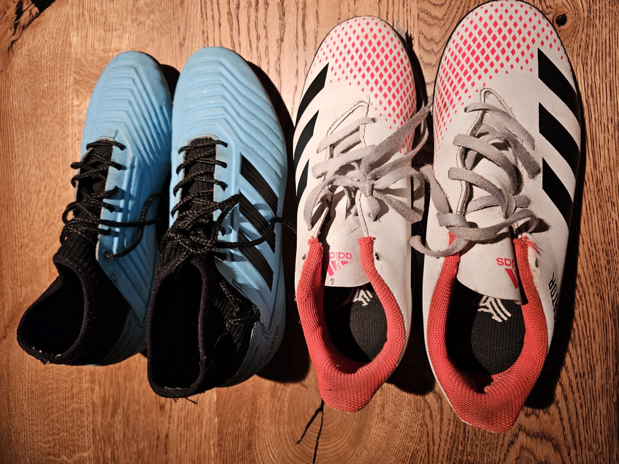 2 x Buty do gry w piłkę nożną Adidas Predator 37,5 i 38,5