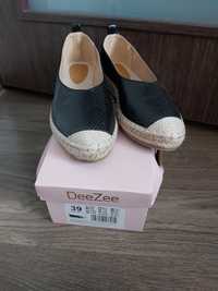 Espadryle  czarne 39