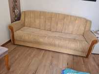 Beżowa kremowa wersalka sofa kanapa