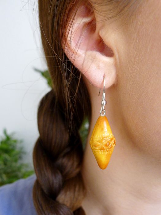 Kolczyki oscypki serki góralskie handmade