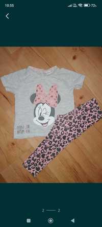 Komplet bluzka legginsy Myszka Minnie Disney 80/86