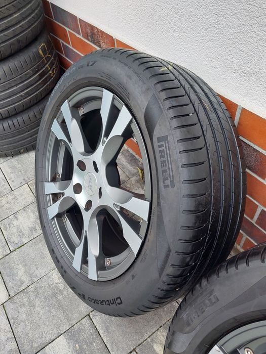 Felgi 17 PLW 5x112 et45 opony letnie Pirelli 225 50 r17 ładny stan