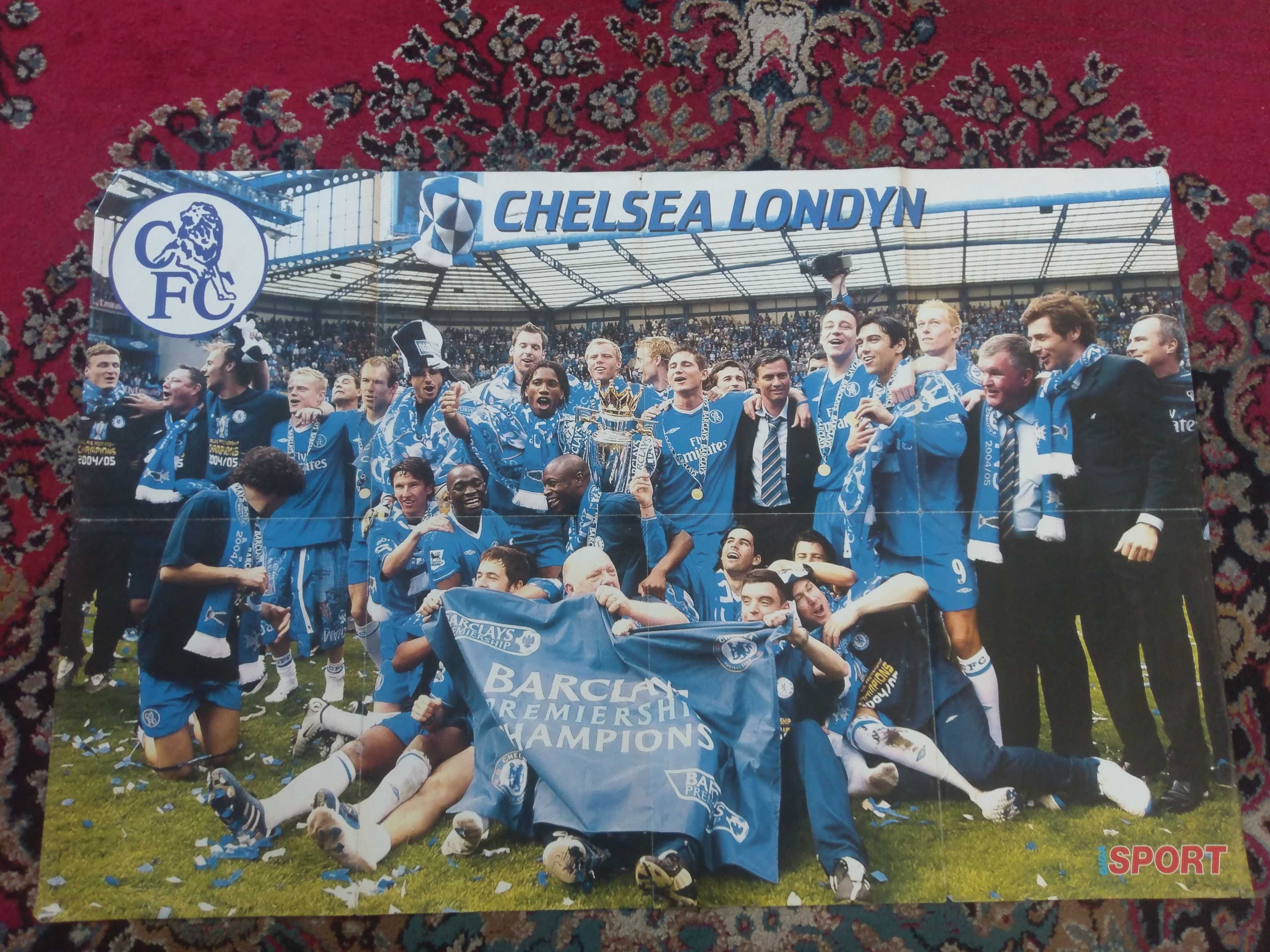 Plakat Chelsea Londyn , Bayern Monachium  sezon 2004|05.