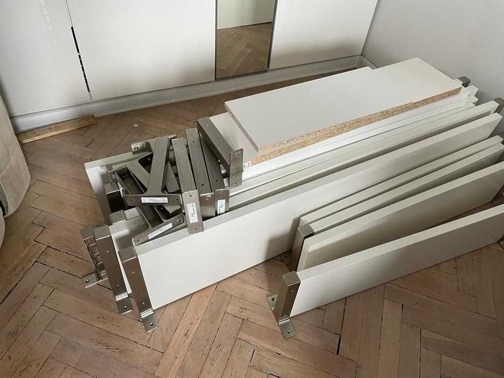 Półka wisząca biała IKEA