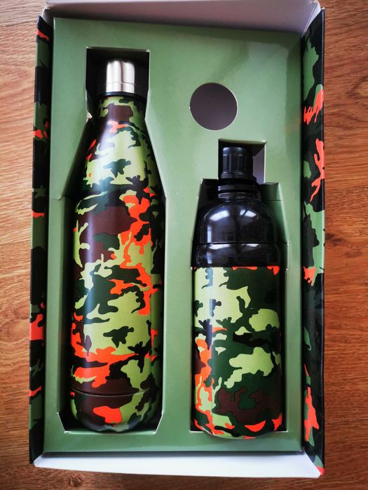 Butelka na wodę dla psa i właściciela