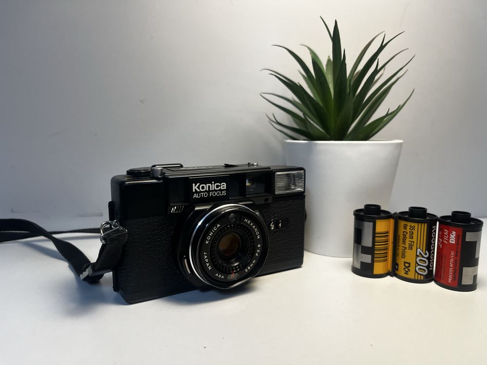 Konica C35 AF2  38mm f2,8 - aparat analogowy, zadbany, z kolekcji