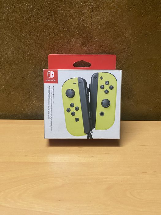 Par joy-con amarelo neon nintendo switch originais