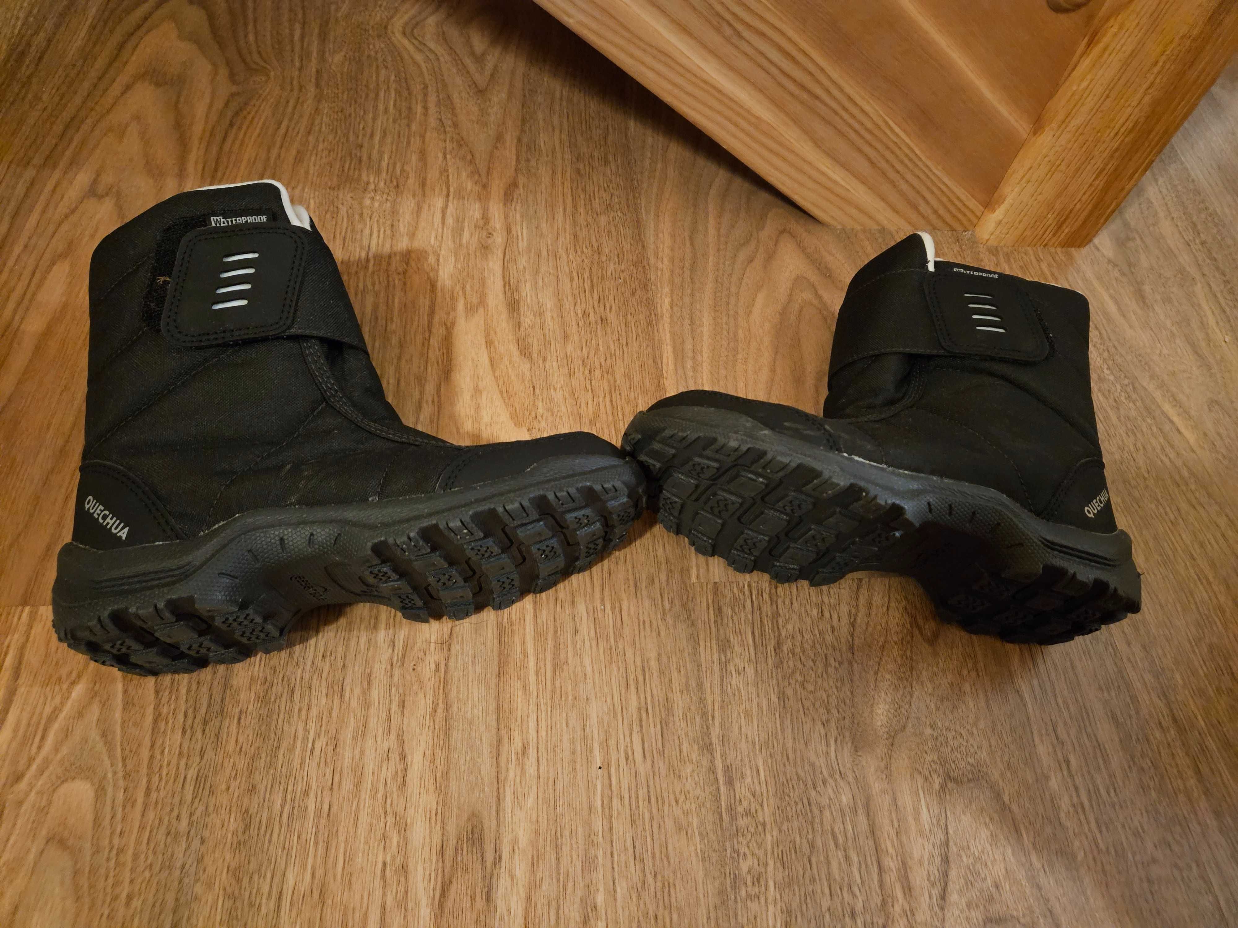Buty Turystyczne Śniegowce Quechua Wodoodporne Decathlon 32cm Nowe!