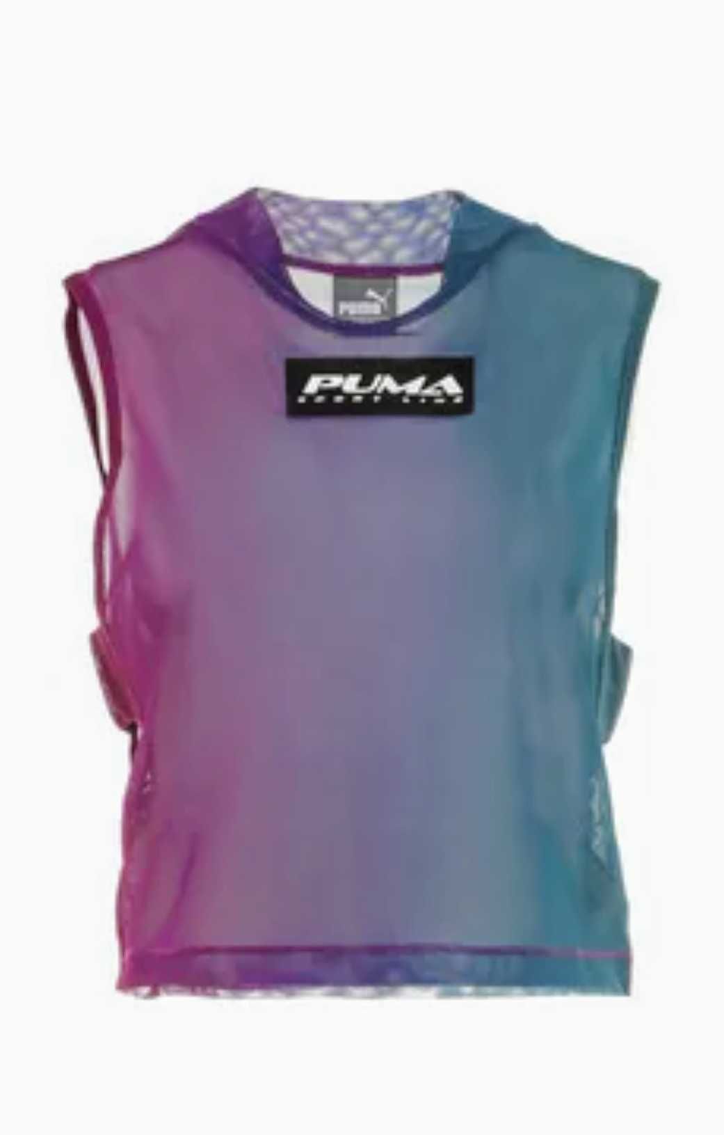 Puma Galaxy nowy crop top ombre przezroczysty transparent y2k 2000s