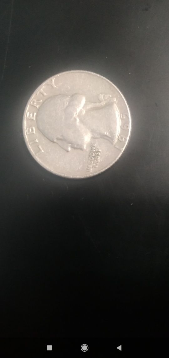 Монета Quarter Dollar 1965 год