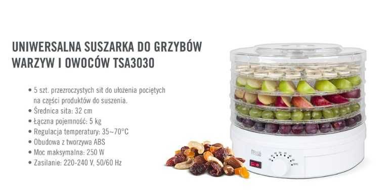 Suszarka do grzybów, warzyw i owoców Suszarka TSA3030
