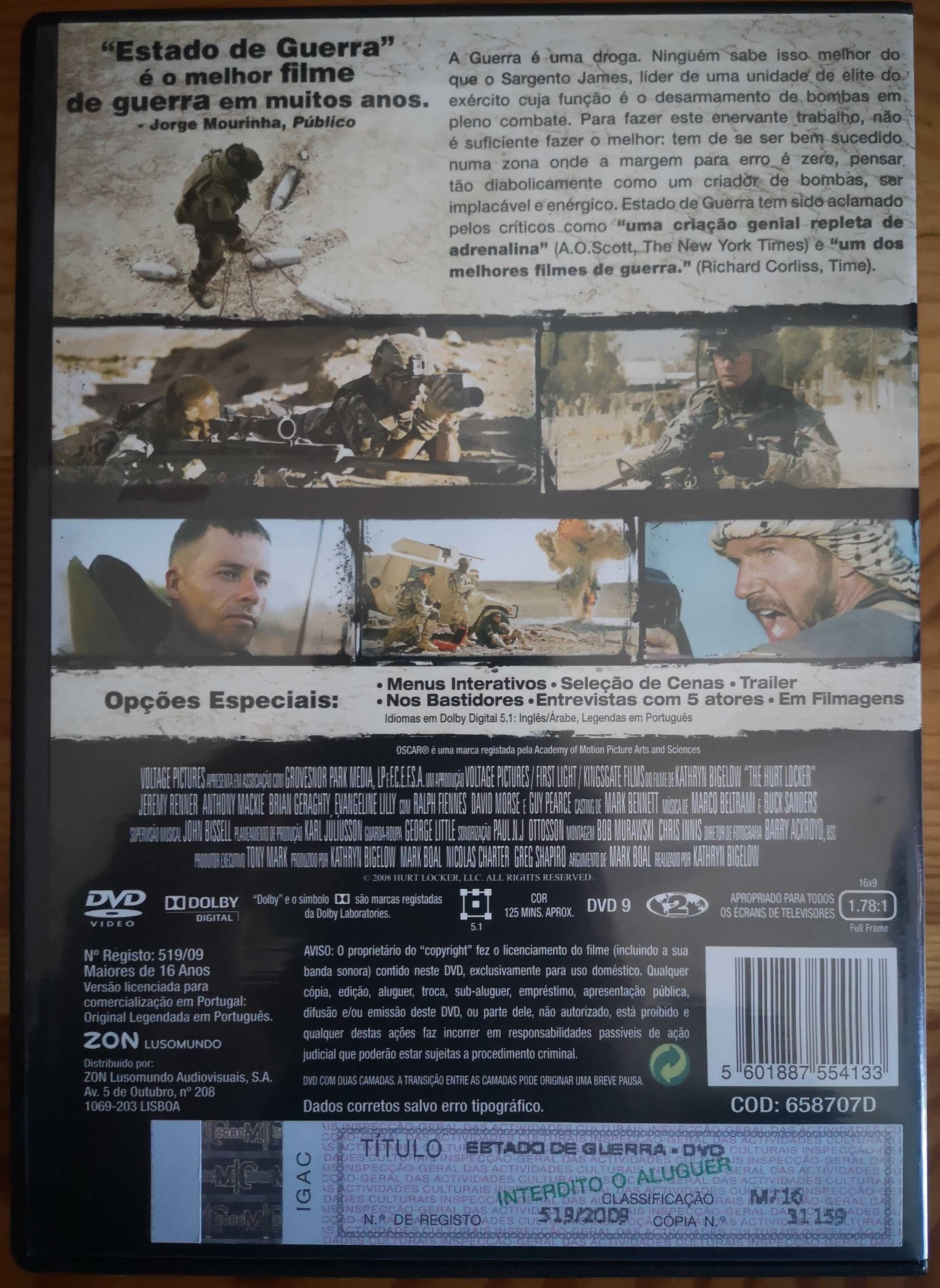 DVD "Estado De Guerra"