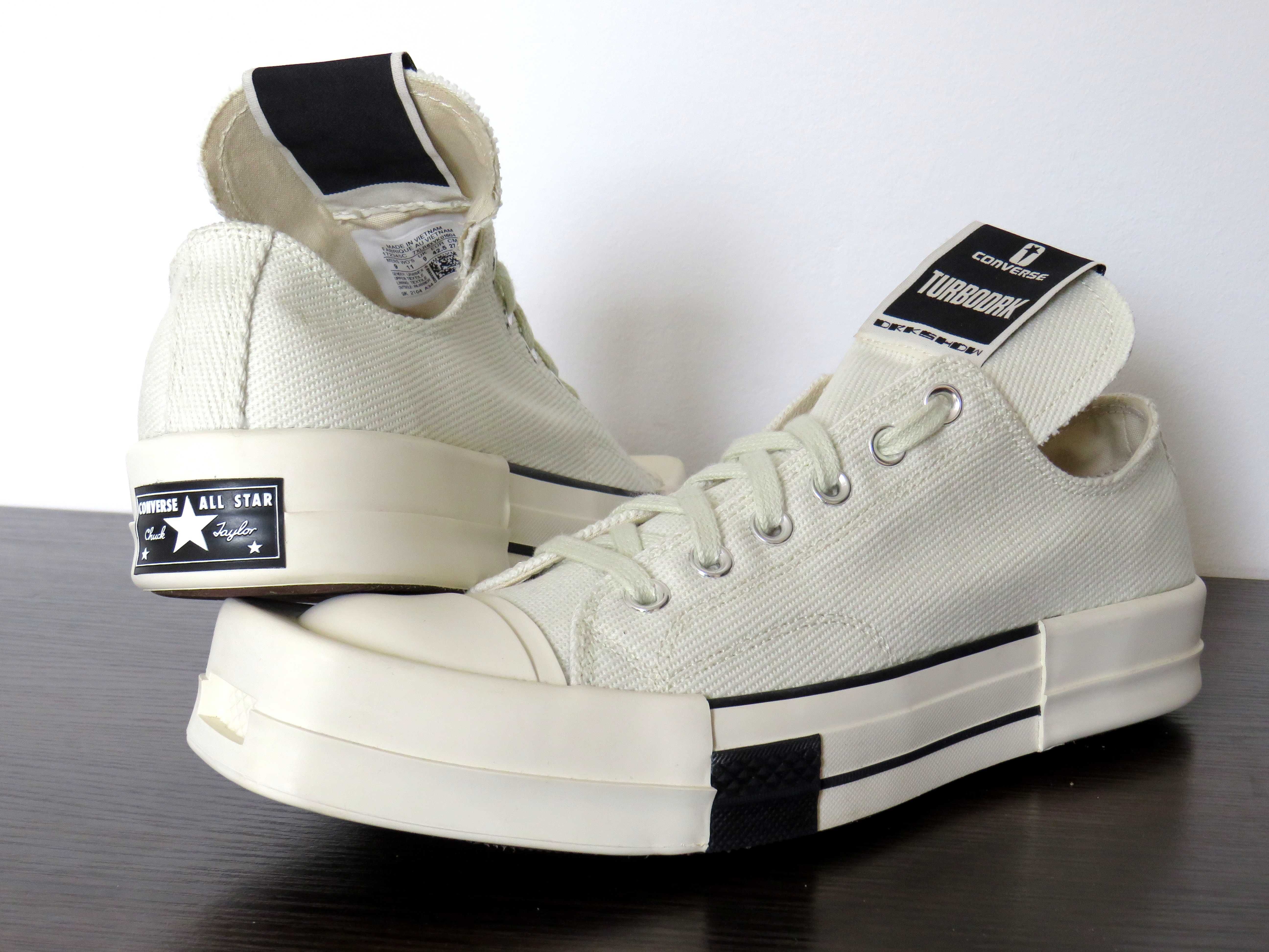 Converse x Rick Owens Turbodrk Chuck r 42,5 UNIKAT