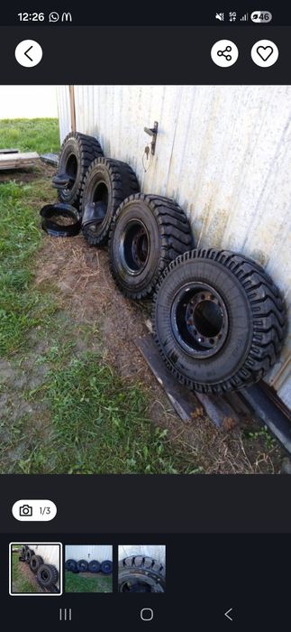 Kola do wózka widłowego