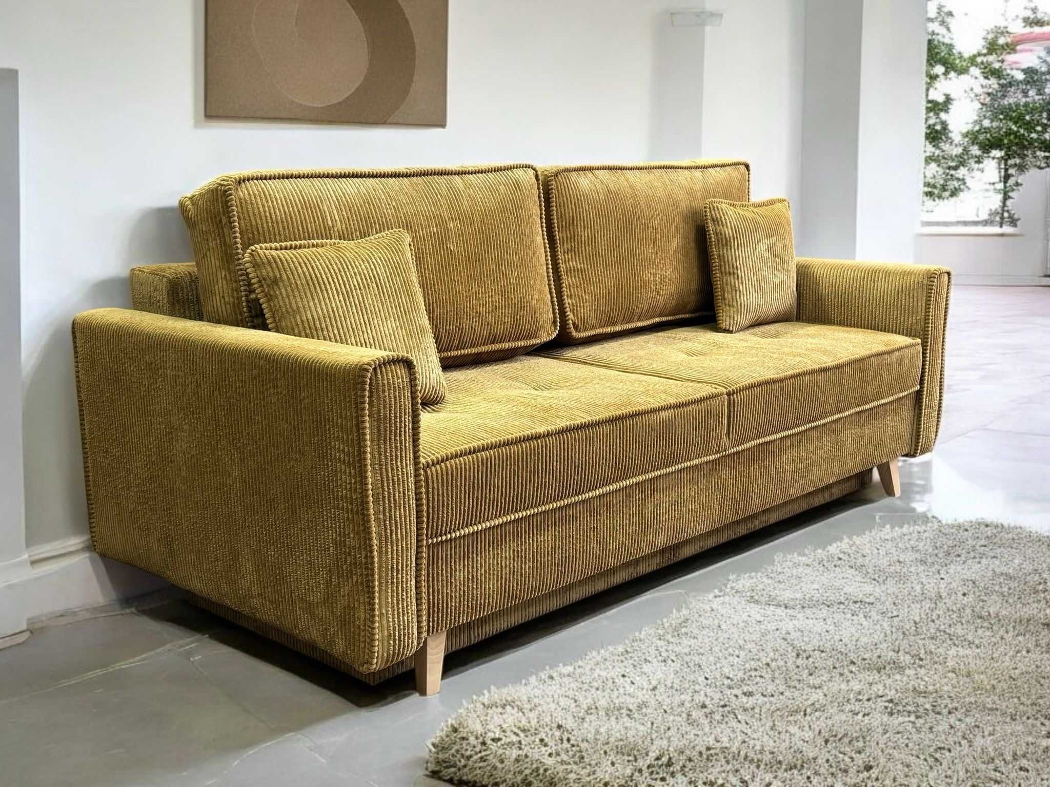 Kanapa ALIS sofa, sztruks, bonell, funkcja spania