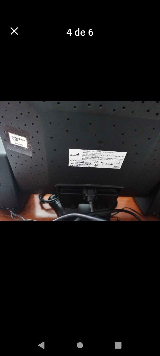 Monitor e teclado