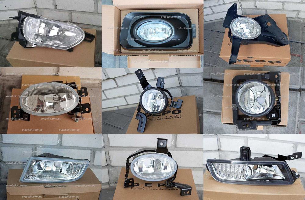 Протитуманні фари Honda Accord 7, 8 9, Civic, CRV, HRV, FIT, Jazz