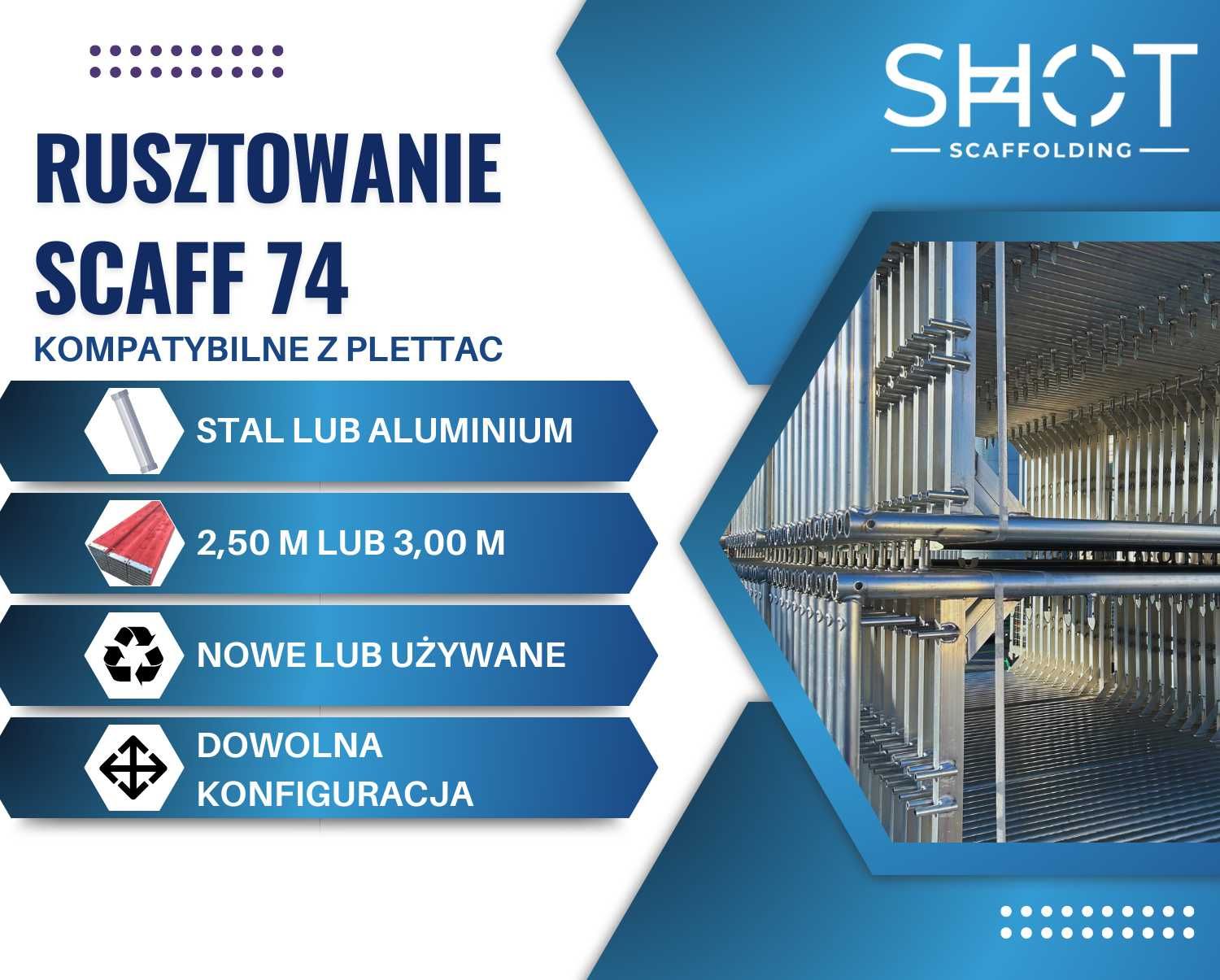 Rusztowanie elewacyjne fasadowe typ Plettac ~ idealne na domki ~ 126m2
