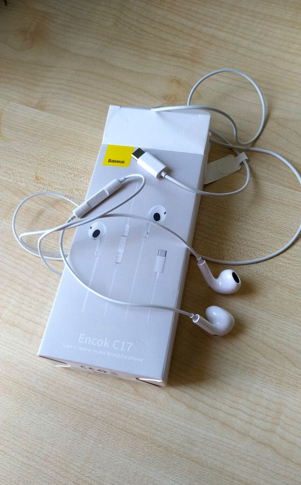 Наушники вкладыши, проводные, Baseus Encok 17, Type-C