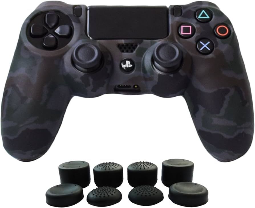 Capa silicone + grips para comando ps4