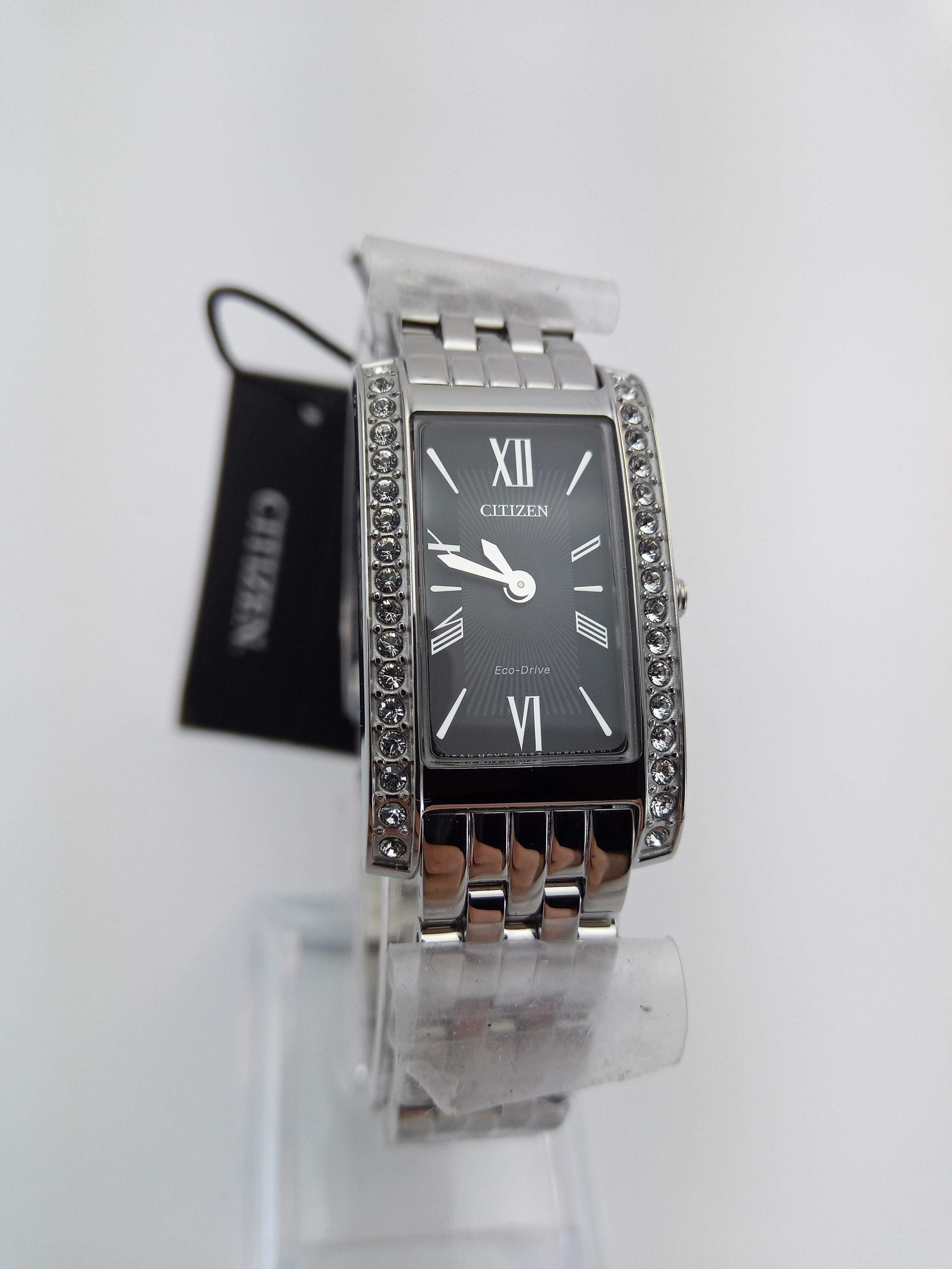 Женские японские часы с камнями Swarovski Citizen Eco-Drive EX1470-51E