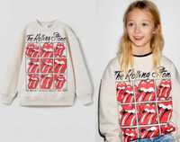 Zara nowa bluza dresowa z nadrukiem The Rolling Stones 13 14 lat