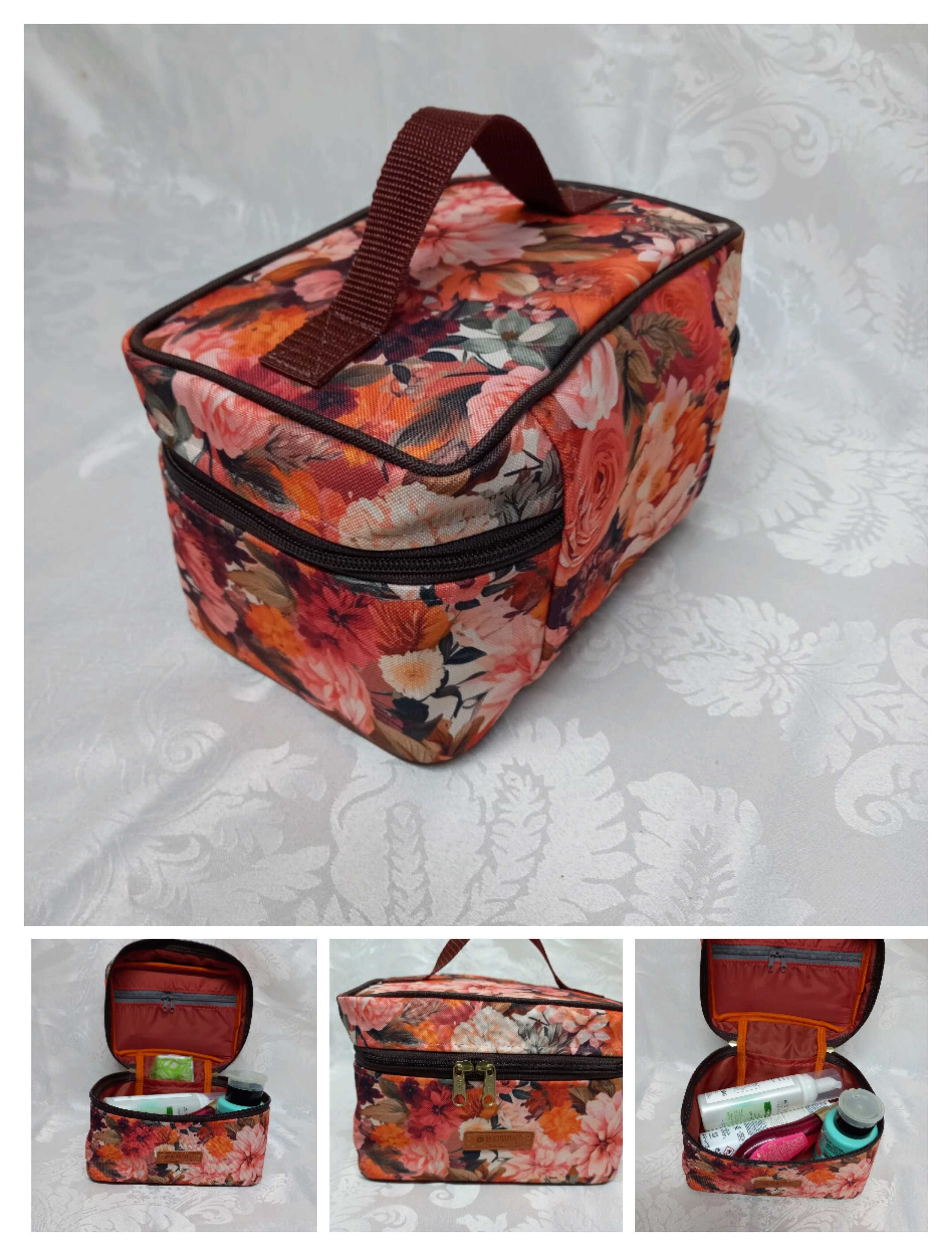 Kuferek kosmetyczka organizer handmade rękodzieło artystyczne