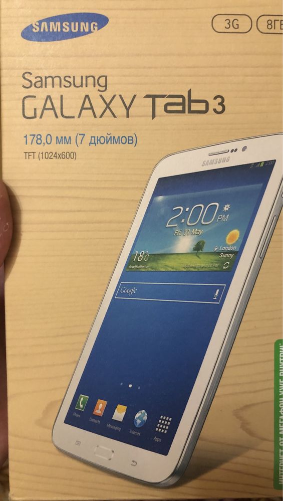 Планшет Samsung Galaxy Tab 3 SM-T210 7" 8Gb White розборка, деталі