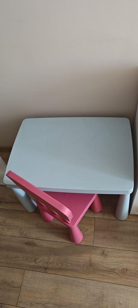 Stolik + kreslo dla dzieci Ikea mamut