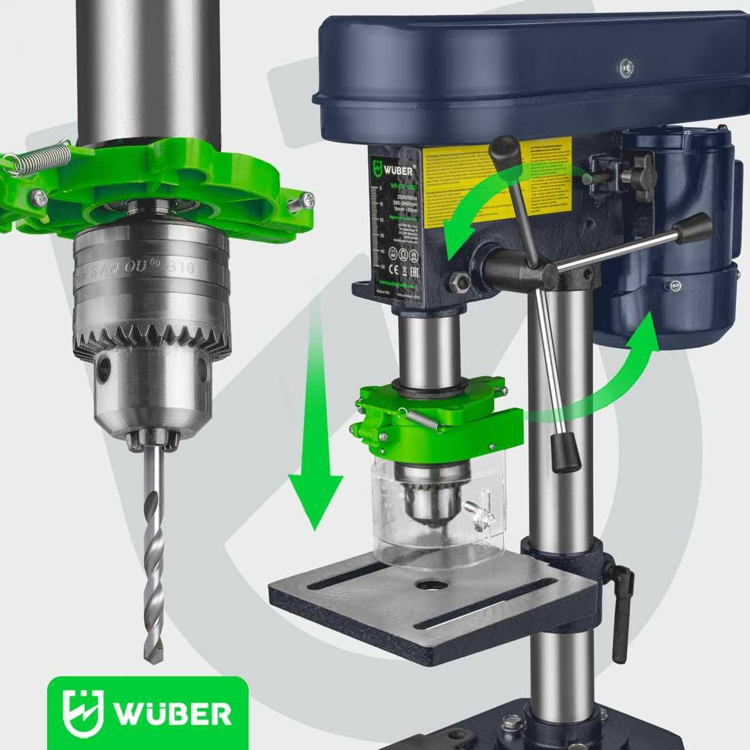 WIERTARKA KOLUMNOWA STOŁOWA SŁUPOWA 1600 W 3 - 16 mm + imadło 2021