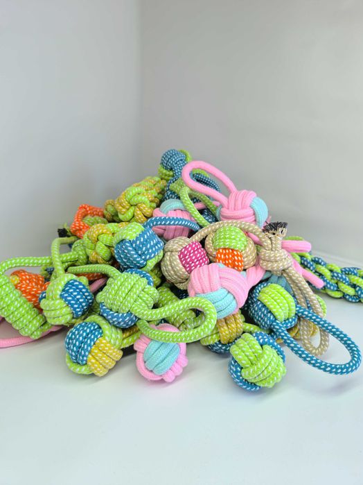 Канати мотузки вузли плетені іграшки для собак цуценят