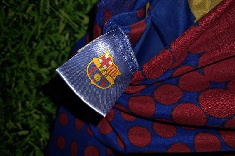 Futbol Club Barcelona komplet pościeli satynowej 80x70 / 140x200