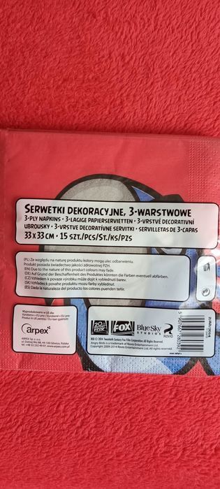 Serwetki papierowe Angry Birds
