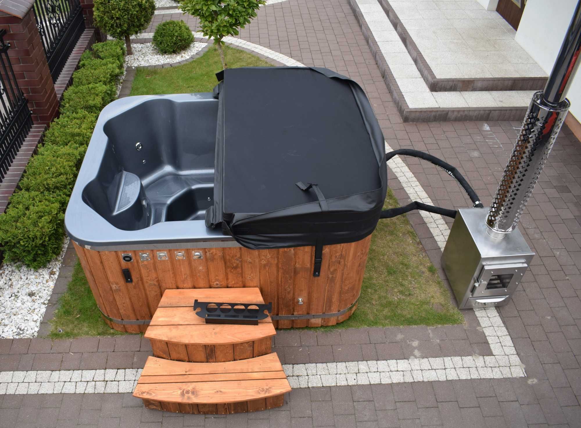 Balia ogrodowa jacuzzi prostokątna Hydro + Aero 205x175