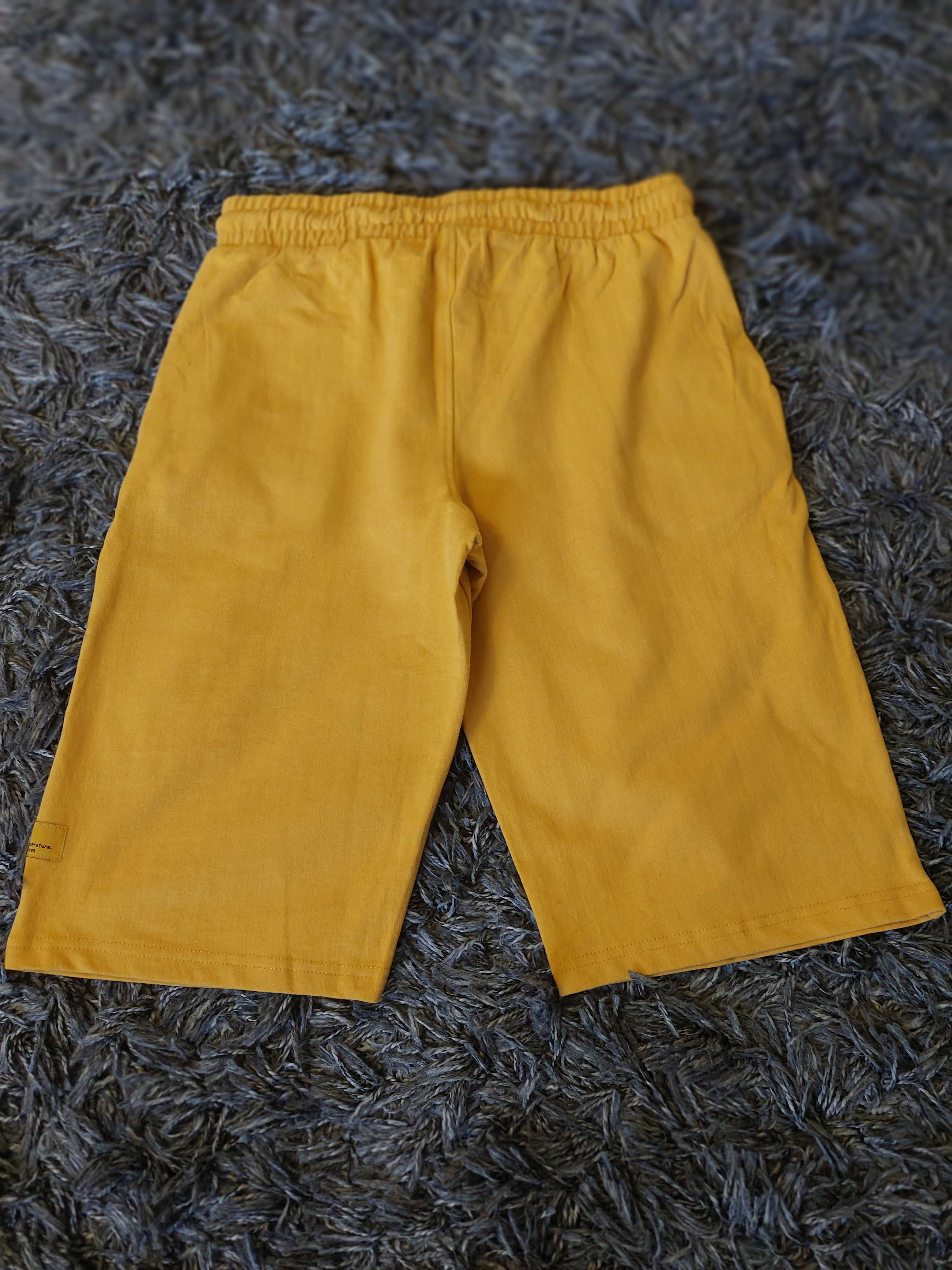 Krótkie spodnie w kolorze żółtym firmy Reporter Young
