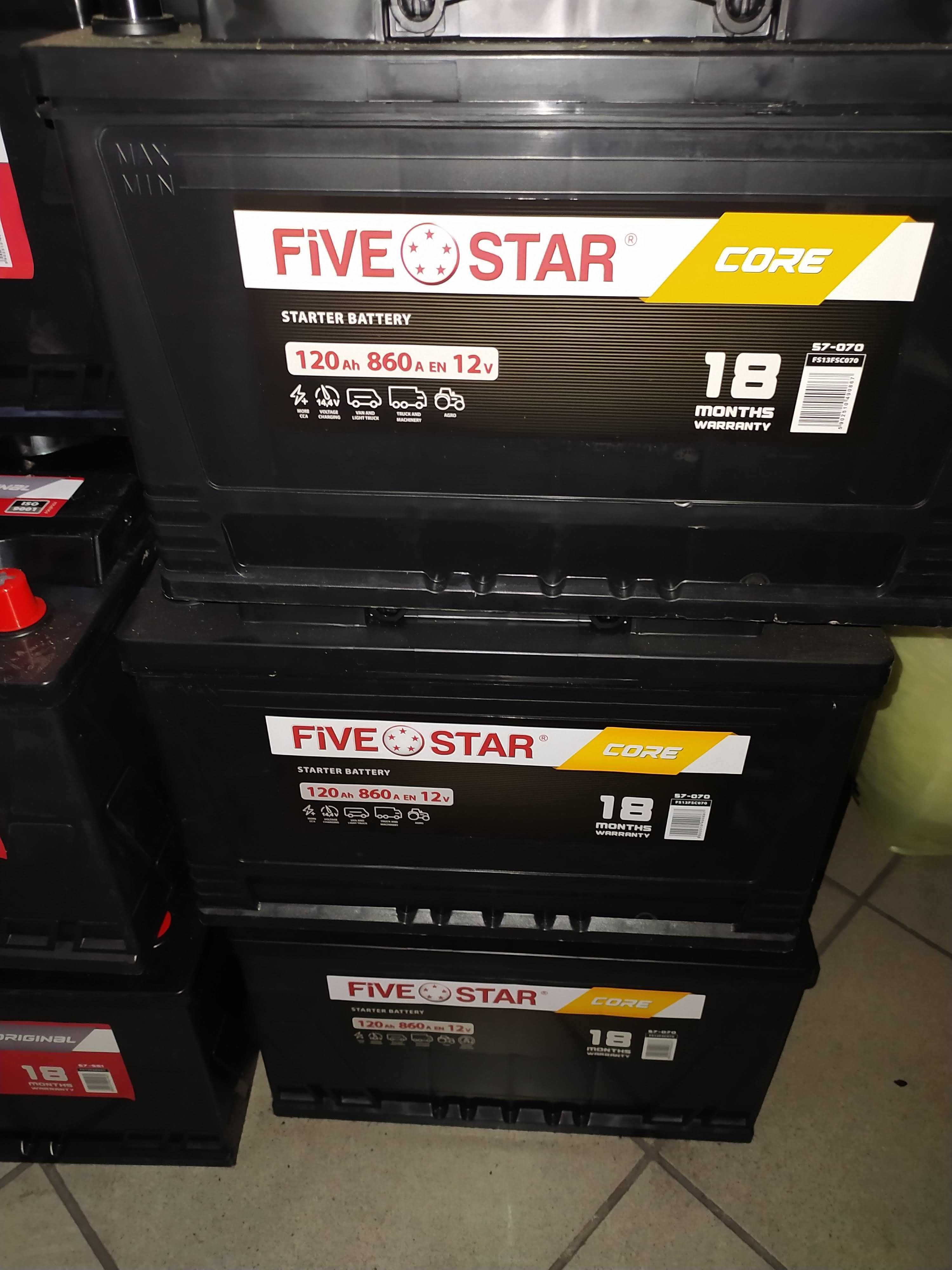 Akumulator FIVE STAR CORE 180Ah/1050A - 18 miesięcy gwarancji