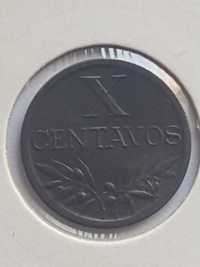 Moeda X Centavos Bronze República 1960 (MBC)