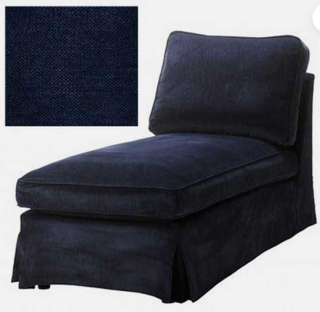 IKEA EKTORP POKRYCIE SZEZLONGA Oryginał Pokrowiec Granatowy Leżanka