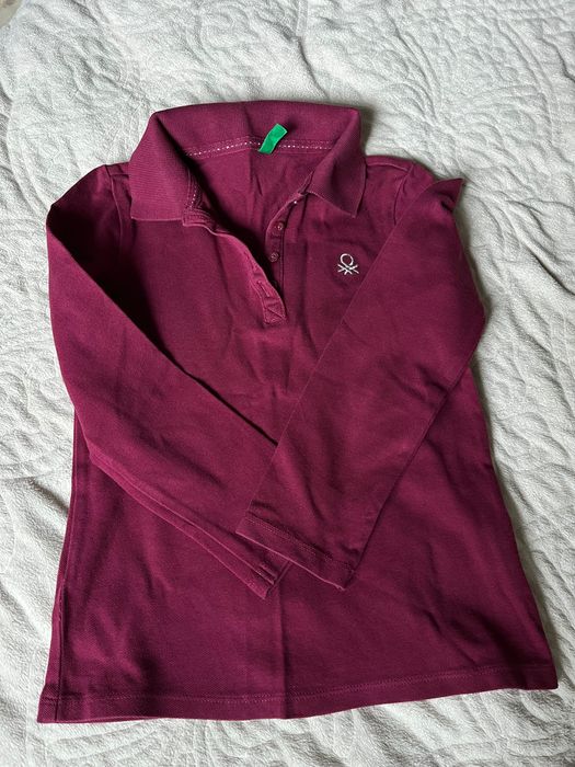Koszulka polo dziewczęca Benetton  r. 116