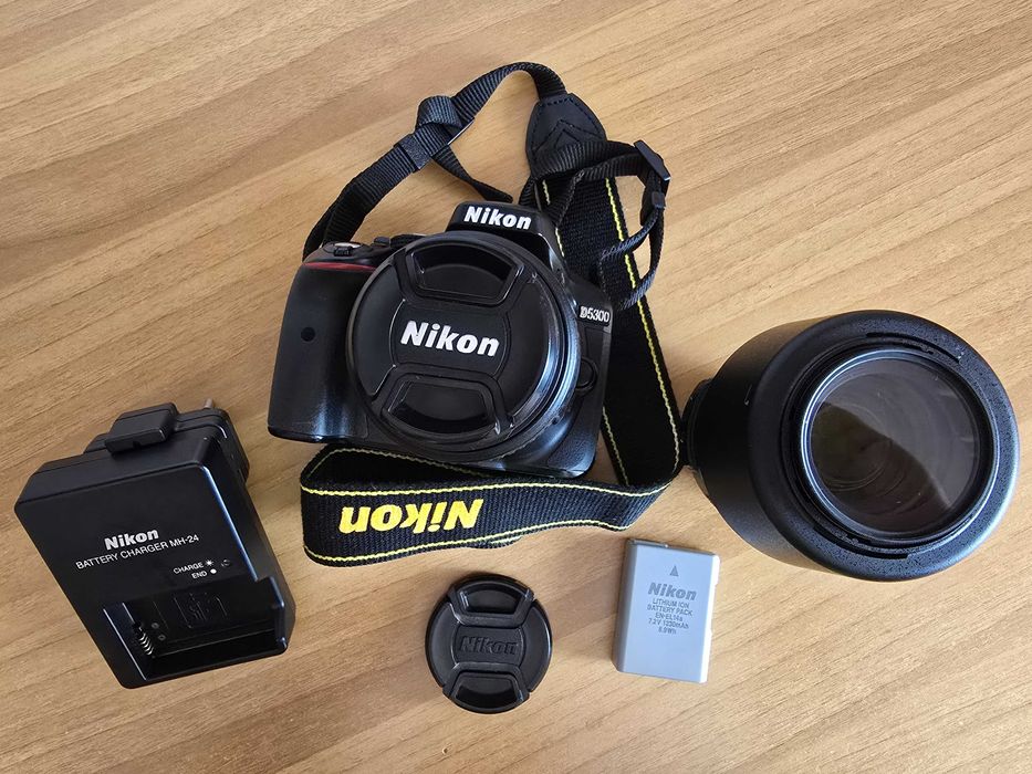 Nikon D5300, Objetivas e Mochila – Kit completo e em excelente estado!