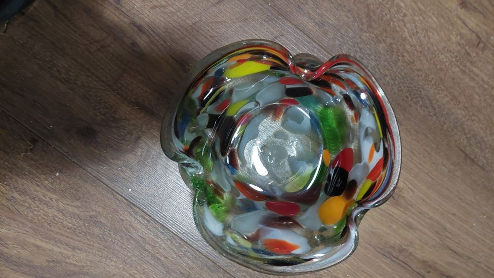 Stara kolorowa popielniczka prl