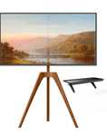 PUTORSEN Premium Wood Easel TV Stand, Regulowany trójnóg TV do 45-65"