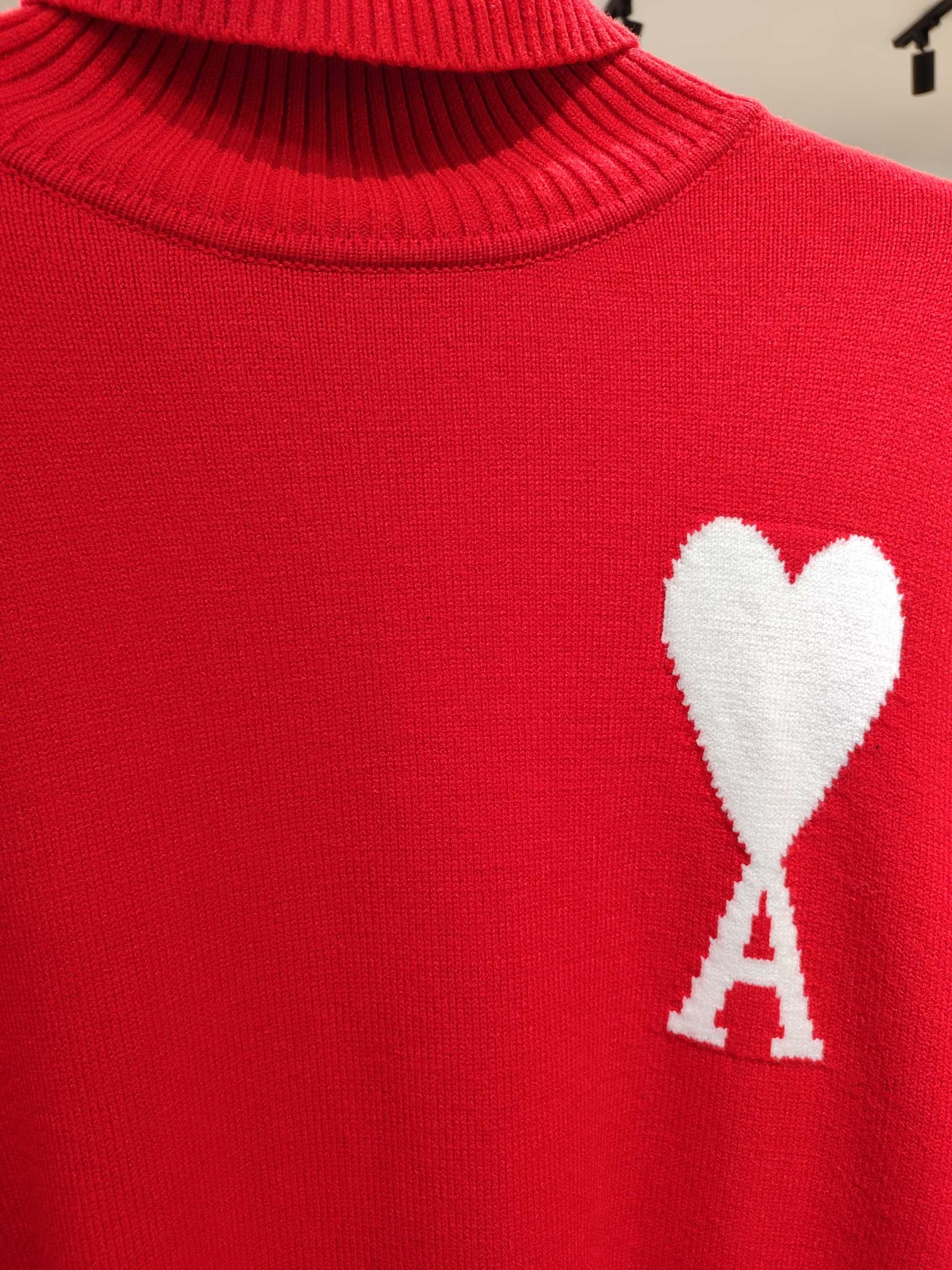 Джемпер AMI Paris Ami de Coeur jumper Red