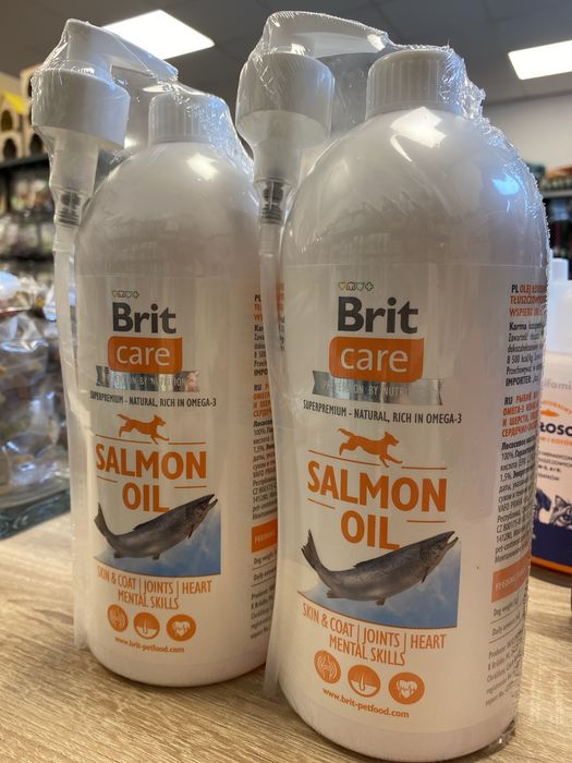Brit care olej z łososia 1000ml 1L sklep zooanimals Ruda Śląska